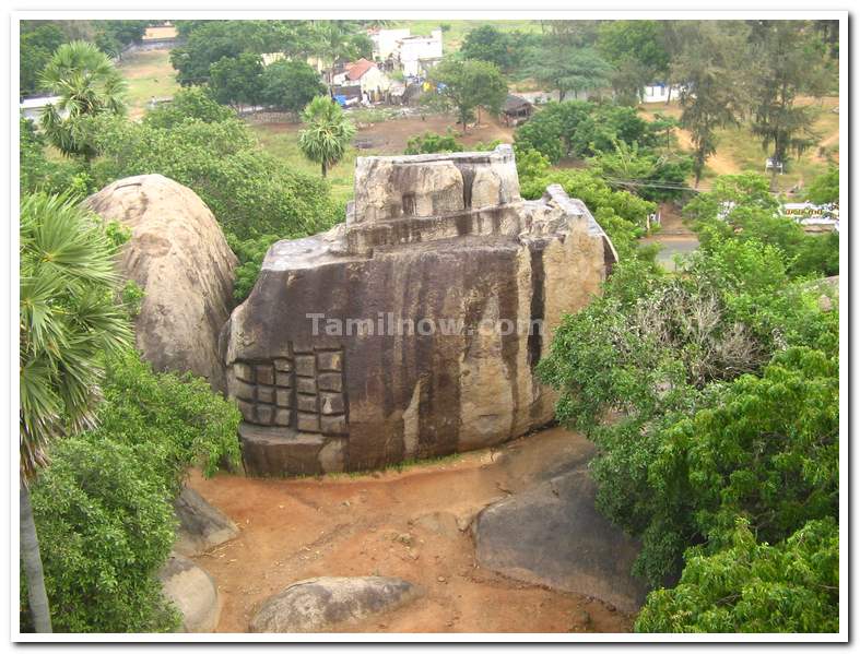 Unfinished rock structure at Mahabalipuram