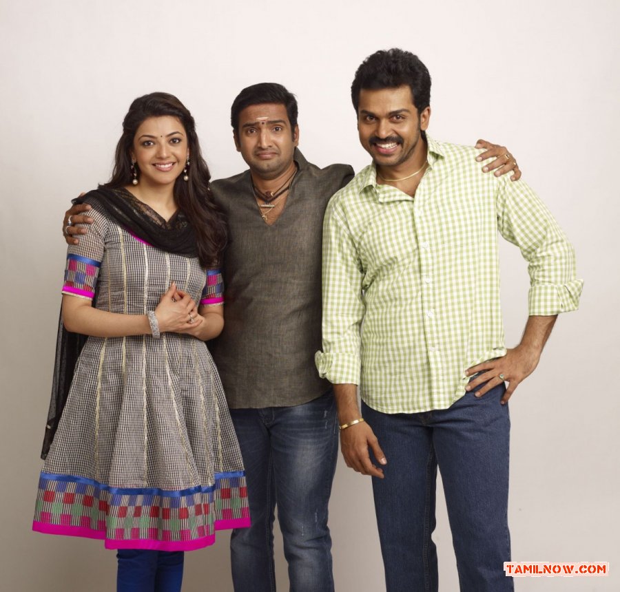 Kajal Karthi And Santhanam 561