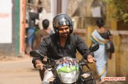 Karthi On Bike In Madras Movie 138