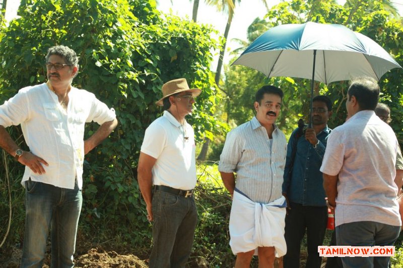 Kamal Haasan Movie Papanasam Working Still 538