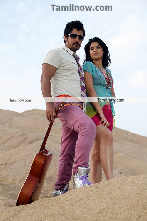 Vikram And Deeksha Seth In Rajapattai 1