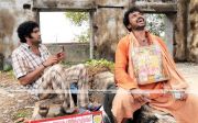 Karthi And Santhanam In Siruthai 5