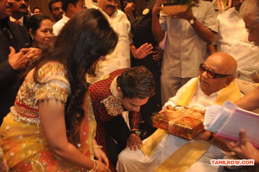 Kalaigner Karunanidhi At Bharat Wedding Reception 503