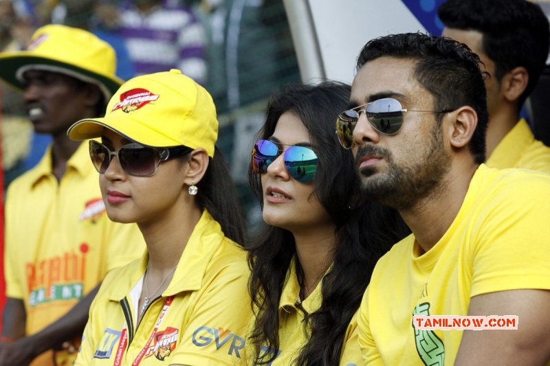 Ccl5 Chennai Rhinos Vs Veer Marathi Match Tamil Function Jan 2015 Photos 2817