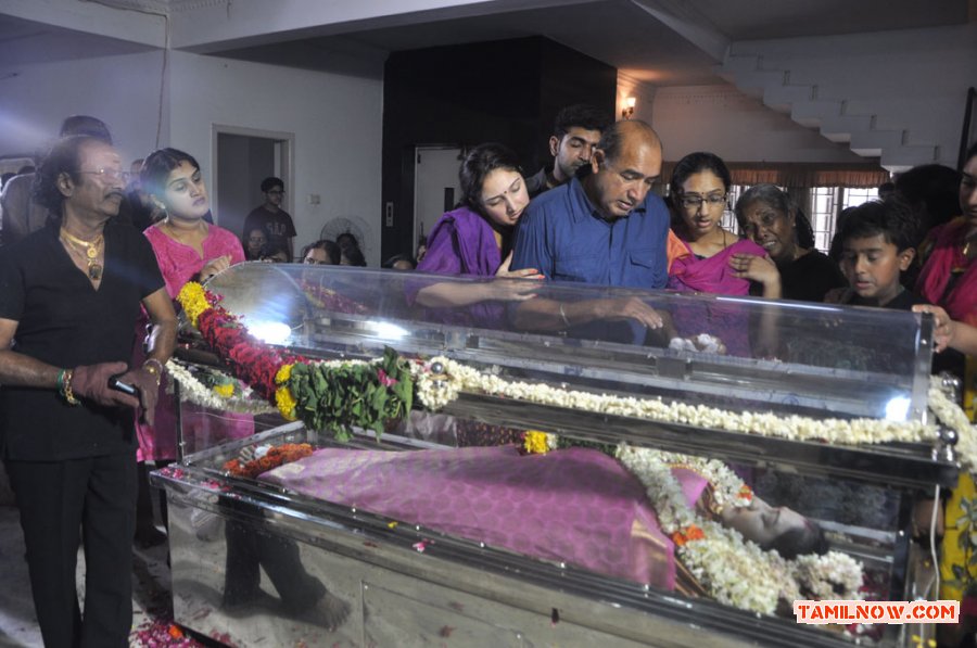 Celebrities Pay Last Respects To Manjula Vijayakumar Stills 793