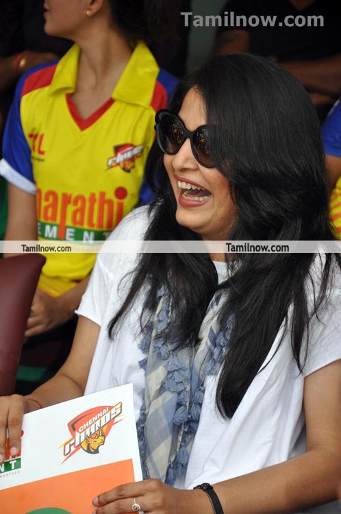 Remya Krishnan At Celebrity Cricket League Match 2