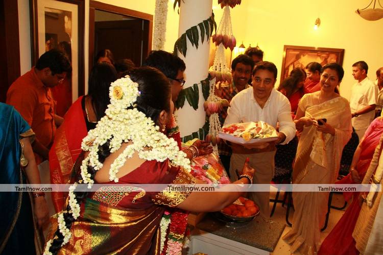 Kamalhaasan Gowthami At Selvaraghavan Engagement