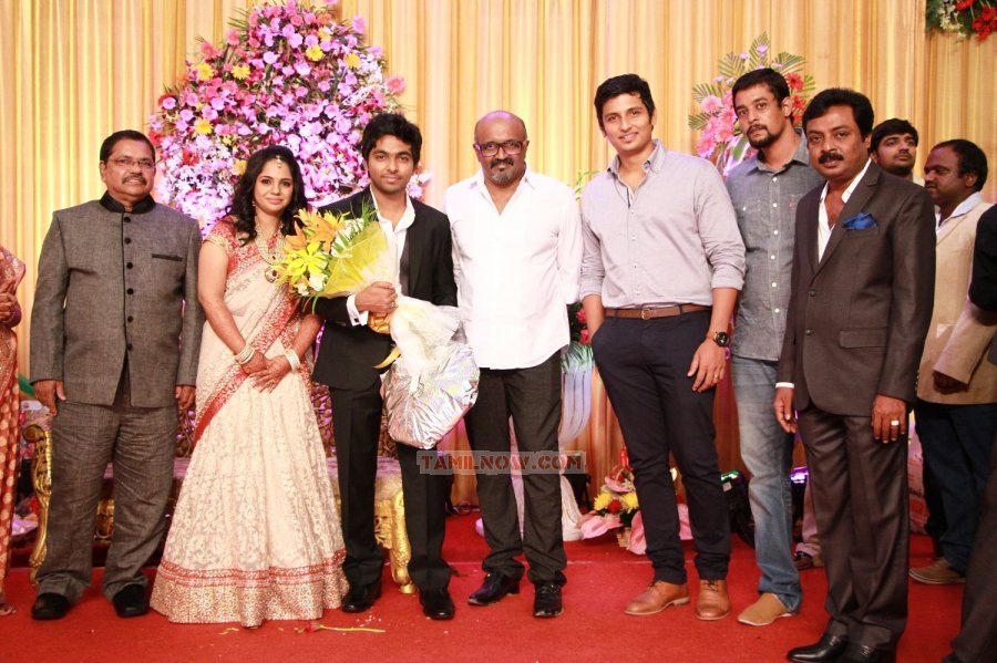 Gv Prakash Saindhavi Reception Stills 66