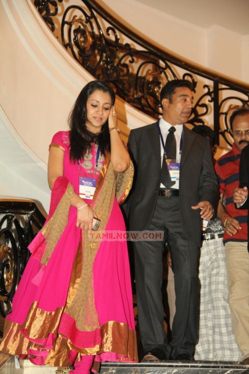 Trisha Krishnan And Kamal Haasan At Ficci Launch 398