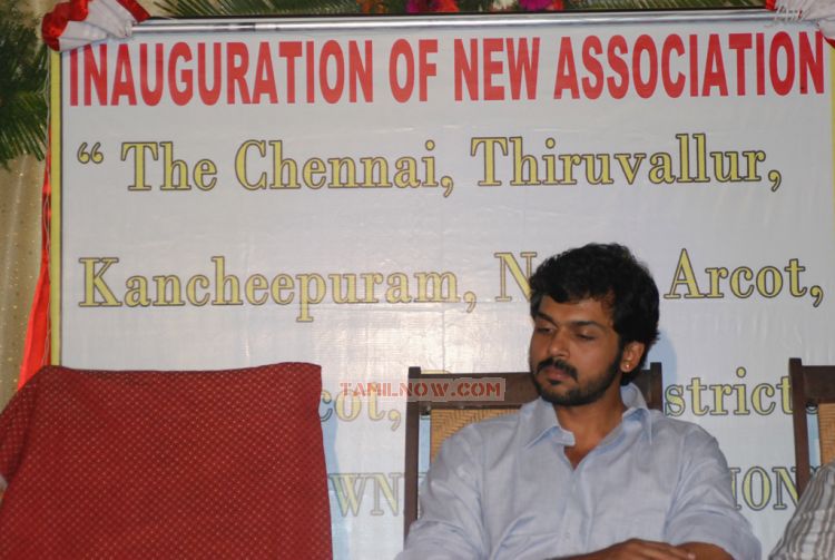 Karthi At Inauguration Of New Association Photos 8118