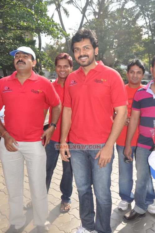 Karthi At O2 Car Rally For The Blind 5630