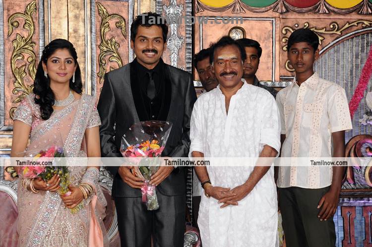 Karthi Ranjini Wedding Reception Still 8