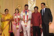 Producer Anbalaya Prabhakaran Son Wedding Reception Stills 3461