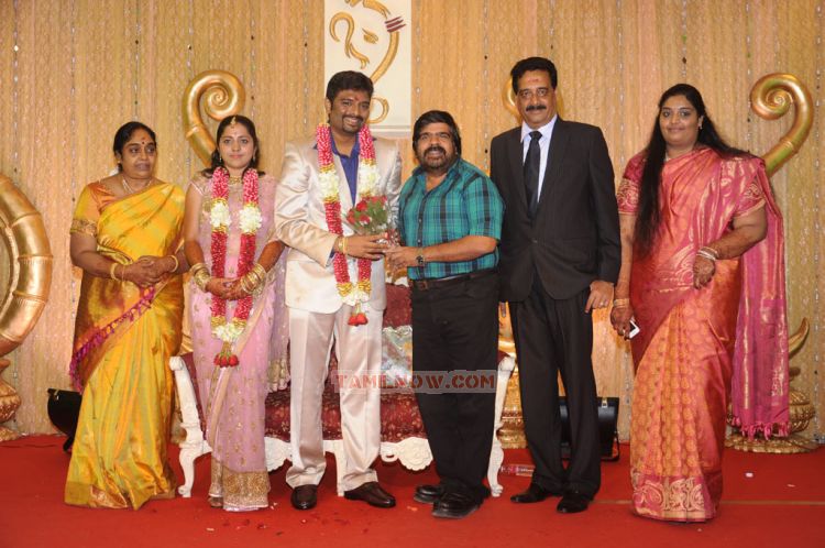 Rajendran At Anbalaya Prabhakaran Son Reception 496