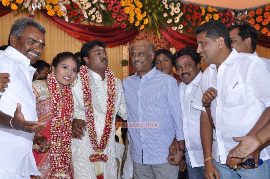 Rajinikant At Fans Marriage Photos 9438