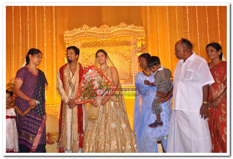 Rambha Wedding Reception Stills 2