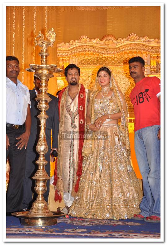 Rambha Wedding Reception Stills 4