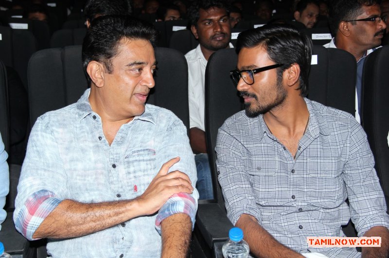 Kamal Haasan Dhanush At Sigaram Thodu Audio Launch 45