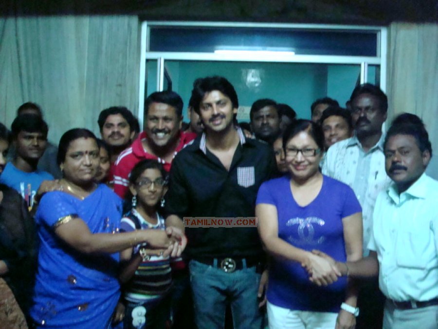 Srikanth Visits Theatres For Paagan Promotion Stills 1519