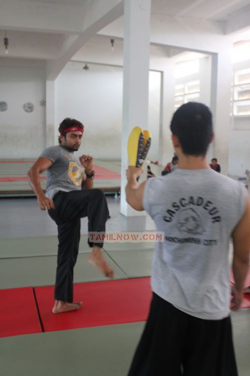 Suriya Practicing Martial Arts Images 794
