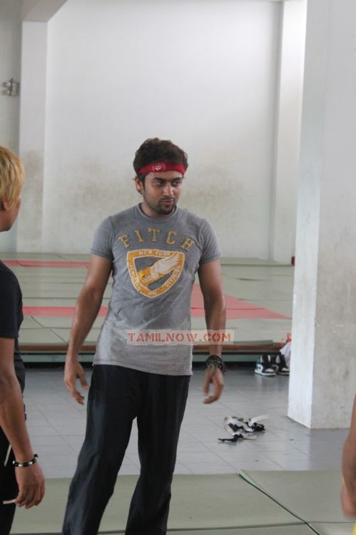 Suriya Practicing Martial Arts Pic 324