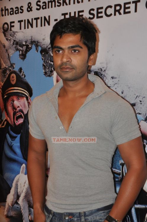 Silambarasan At Tintin Premiere 595