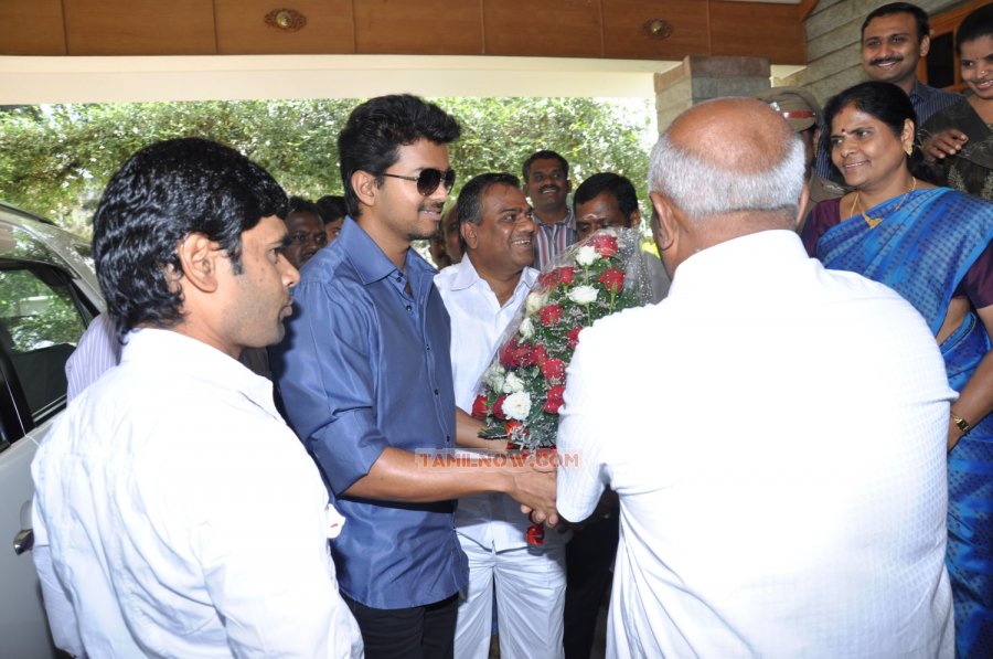 Vijay At Hosur Marriage Function 6796