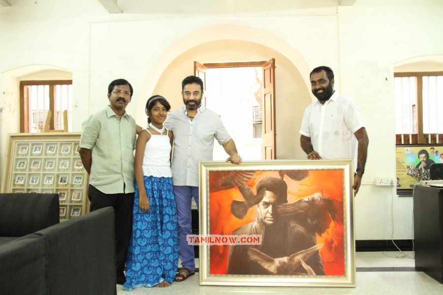 Kamalhaasan With Viswaroopam Painting 1